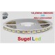 Tira LED 5 mts Flexible 24V 72W 300 Led SMD 5050 IP54 Blanco Cálido Alta Luminosidad